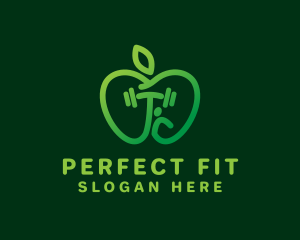 Green Apple Fitness logo design