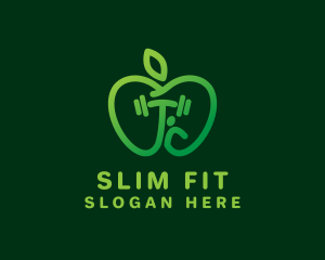 Green Apple Fitness logo design