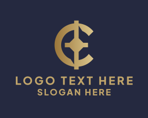 Blockchain - Digital Currency Letter C logo design