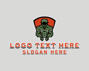 Strength - Military Fitness Gym logo design