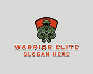 Military Fitness Gym logo design