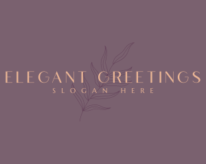 Elegant Beauty Leaf logo design