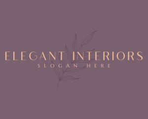 Elegant Beauty Leaf logo design