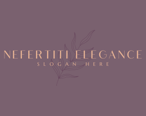 Elegant Beauty Leaf logo design