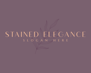 Elegant Beauty Leaf logo design