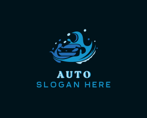 Car Auto Washing Vehicle logo design