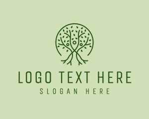 Sustainable - Nature Tree People logo design