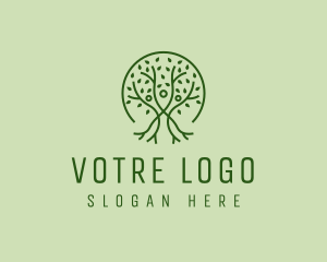 Park - Nature Tree People logo design