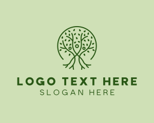 Sustainable - Nature Tree People logo design