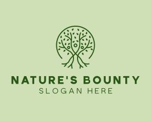 Nature Tree People  logo design