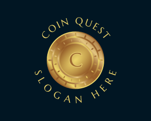 Gold Coin Currency logo design