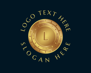 Investor - Gold Coin Currency logo design