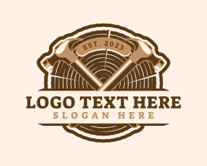 Handyman - Hammer Timber Carpentry logo design