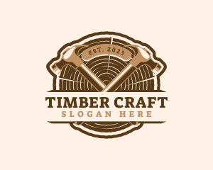 Hammer Timber Carpentry logo design