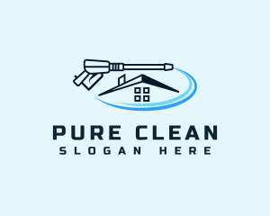 Pressure Washer Cleaning Service logo design