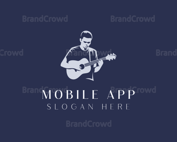 Guitarist Musician Concert Logo