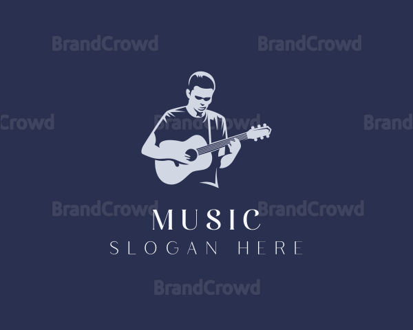 Guitarist Musician Concert Logo