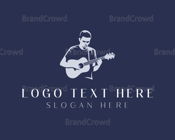 Guitarist Musician Concert Logo