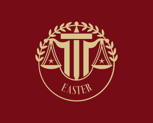 Justice Scale - Justice Law Judicial logo design