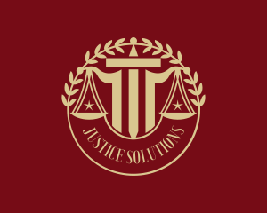 Justice Law Judicial logo design