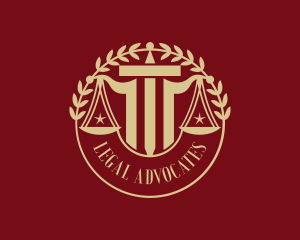 Justice Law Judicial logo design