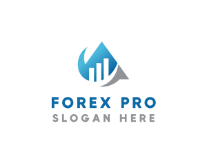 Forex - Modern Triangle Statistics logo design