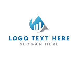 Stock Exchange - Modern Triangle Statistics logo design