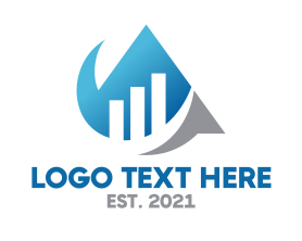 Modern - Modern Triangle Statistics logo design