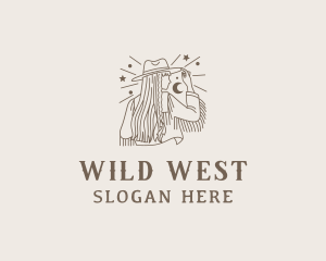 Rodeo - Western Cowgirl Rodeo logo design