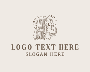 Ranch - Western Cowgirl Rodeo logo design