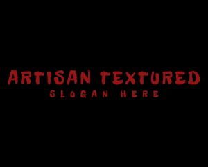 Textured - Bloody Horror Company logo design