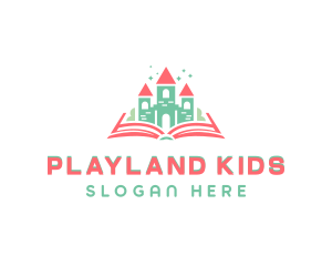 Castle Book Kindergarten logo design