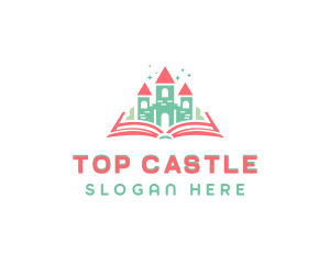 Castle Book Kindergarten logo design