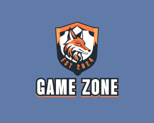 Gaming Fox Shield logo design