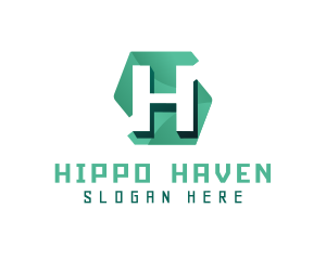 Tech App Letter H logo design