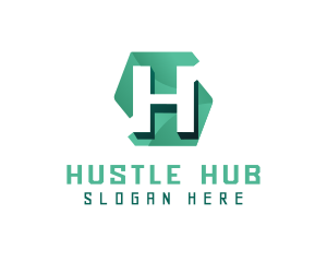 Tech App Letter H logo design