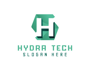 Tech App Letter H logo design