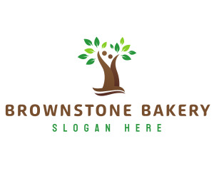 Brown Couple Tree logo design