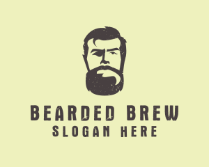 Beard Man Barber logo design