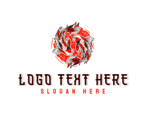 Traditional - Traditional Koi Fish logo design