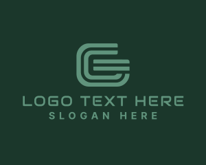 Initial - Creative Stripe Agency Letter G logo design
