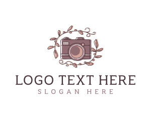 Vlog - SLR Camera Vlogger logo design