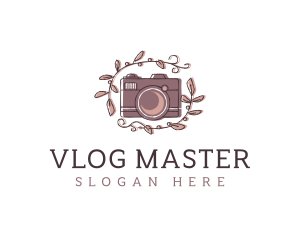 Vlogger - SLR Camera Vlogger logo design