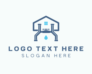 Pipe Valve - Pipe Valve Plumbing logo design