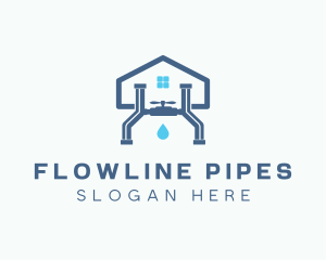 Pipe Valve Plumbing logo design