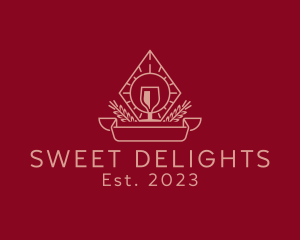 Winery Glass Sacrament logo design