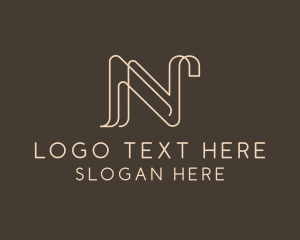 Paralegal - Upscale Boutique Letter N logo design