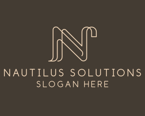 Upscale Boutique Letter N logo design