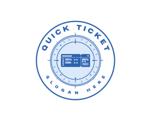 Ticket - Traveler Ticket Compass logo design