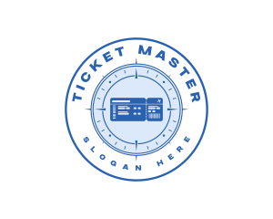 Ticket - Traveler Ticket Compass logo design